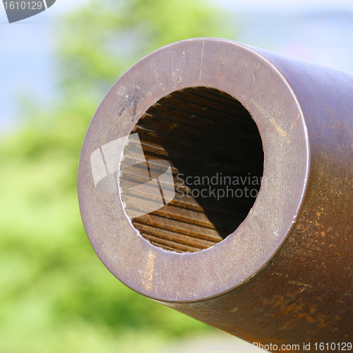 Image of Old Russian Cannon in Suomenlinna Sveaborg Helsinki Finland