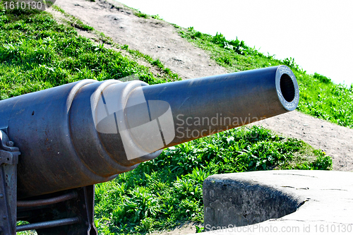 Image of Old Russian Cannon in Suomenlinna Sveaborg Helsinki Finland