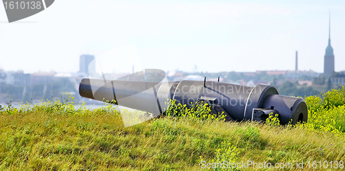 Image of Old Russian Cannon in Suomenlinna Sveaborg Helsinki Finland