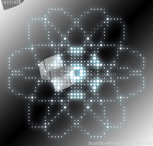 Image of abstract atom graphic