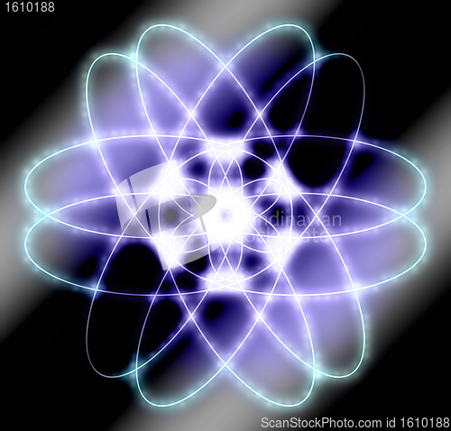 Image of abstract atom graphic