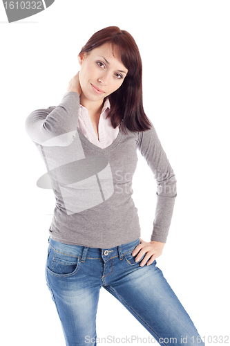 Image of Young Woman in Relaxed Pose