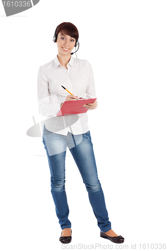 Image of Female Customer Service Representative Smiling