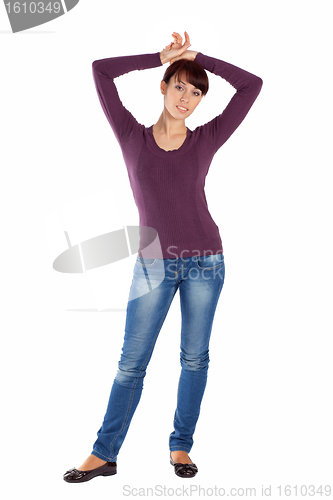 Image of Casual Young Pretty Woman