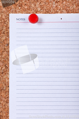 Image of Blank Note Paper Macro