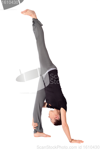 Image of Woman Doing Yoga Exercise