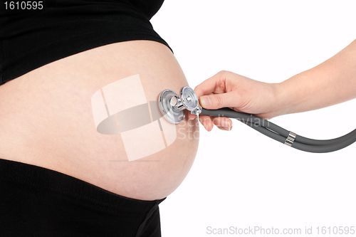 Image of Pregnant Woman Medical Examination