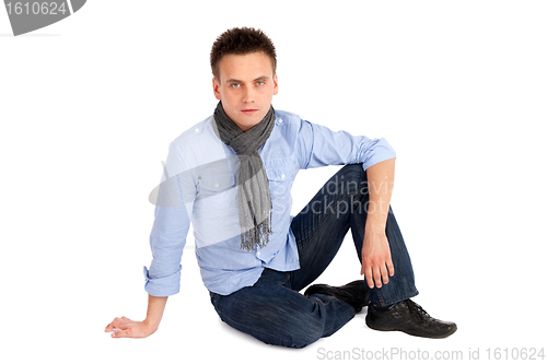Image of Casual Man Sitting