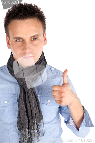 Image of Man Showing OK Gesture