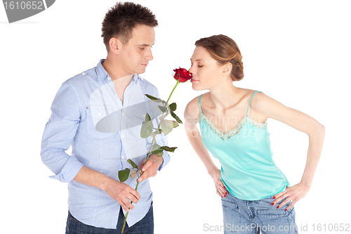 Image of Romantic Couple in Love