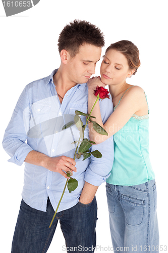 Image of Romantic Couple in Love