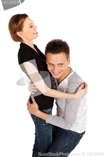 Image of Happy Young Couple Fun