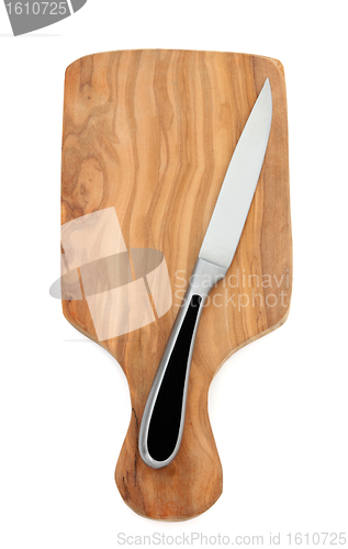 Image of Carving Knife on Chopping Board