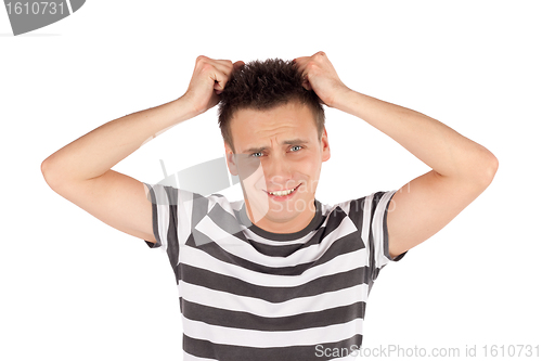 Image of Man Pull Out Hair