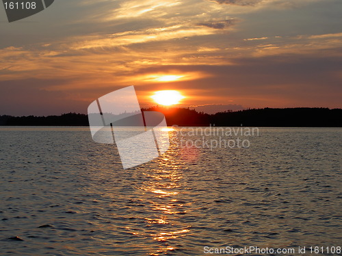 Image of sunset lake