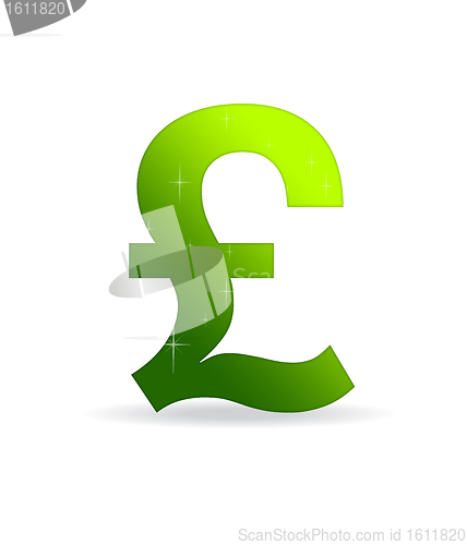 Image of Green British pound Sign