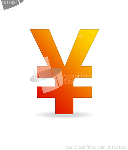 Image of Orange Yen Sign