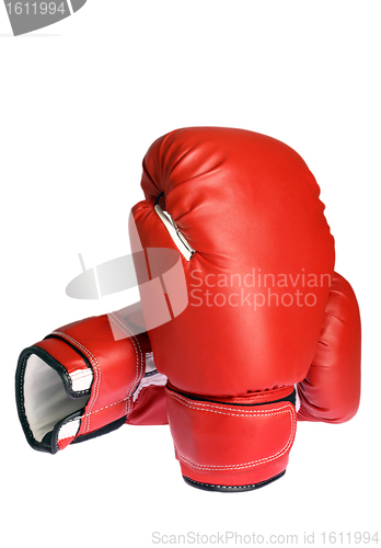 Image of Photo of a boxing glove isolated on white