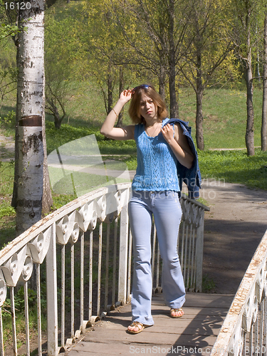 Image of Girl on the bridge