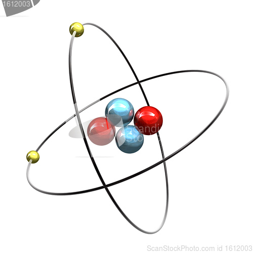 Image of 3d Helium Atom
