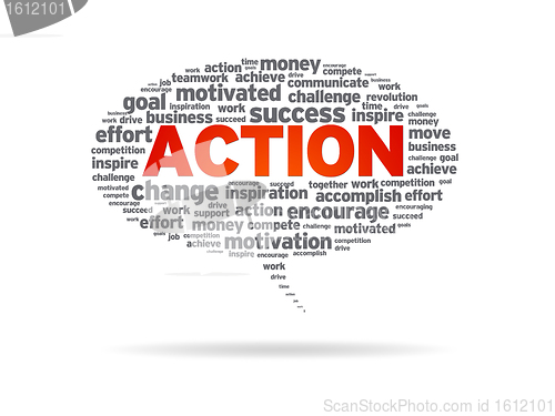 Image of Speech Bubble - Action