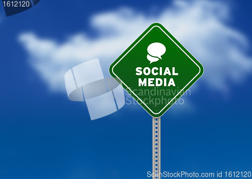 Image of Social Media Road Sign