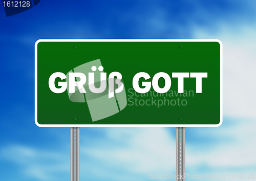 Image of Gruess Gott Road Sign