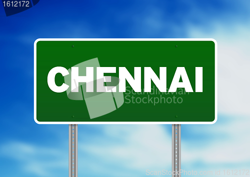 Image of Green Road Sign - Chennai
