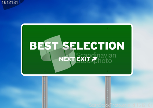 Image of Best Selection Highway Sign