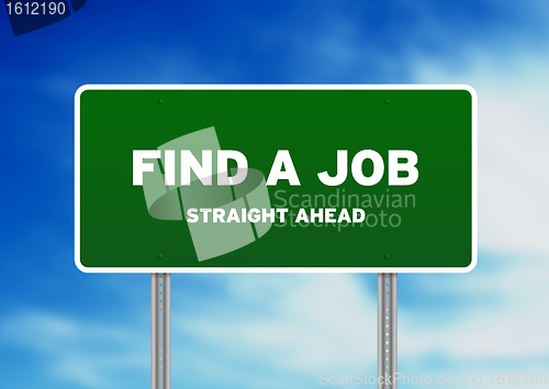 Image of Find A Job Highway Sign