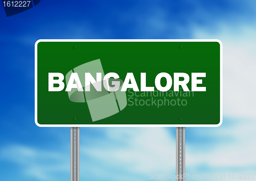 Image of Green Road Sign - Bangalore
