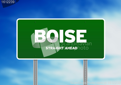Image of Boise, Idaho Highway Sign