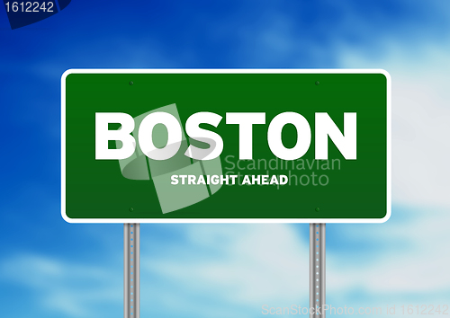 Image of Boston, Massachusetts Highway Sign