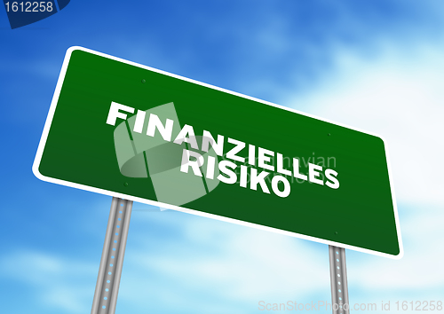 Image of Financial Risk Highway Sign