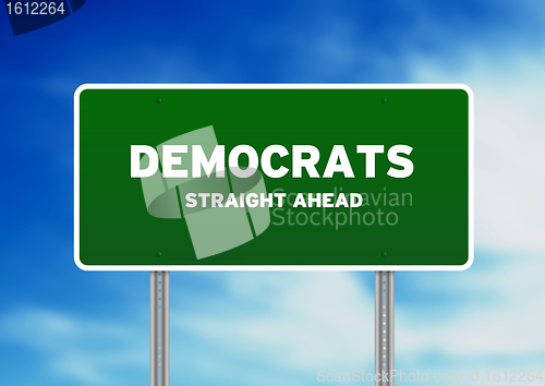 Image of Green Democrats Highway Sign