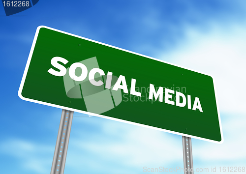 Image of Social Media Highway Sign