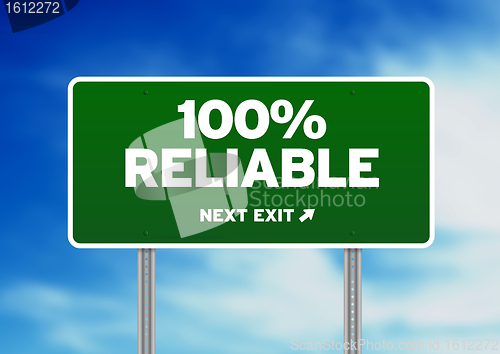 Image of 100% Reliable Road Sign