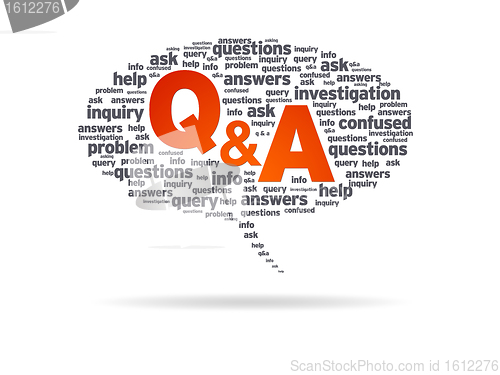 Image of Speech Bubble - Q&A