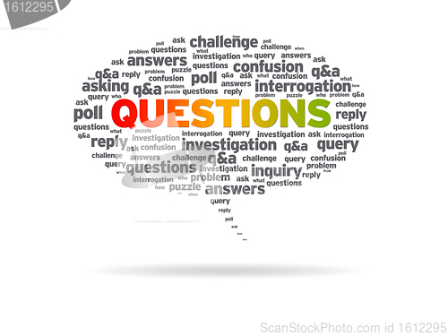 Image of Speech Bubble - Questions