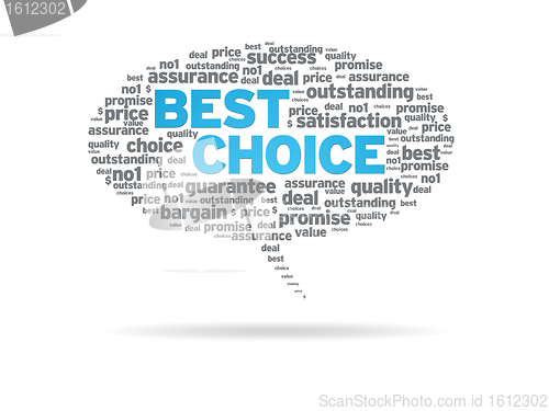 Image of Speech Bubble - Best Choice