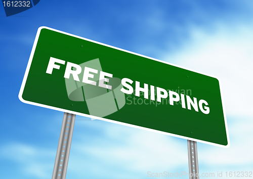 Image of Free Shipping Highway Sign