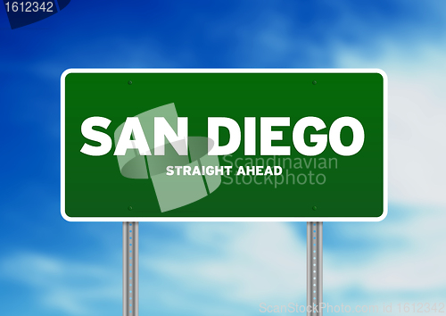 Image of San Diego, California Highway Sign