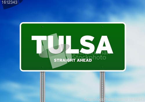 Image of Tulsa, Oklahoma Highway  Sign