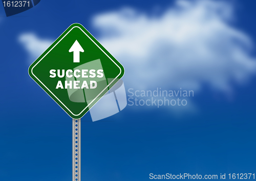 Image of Success Ahead Road Sign