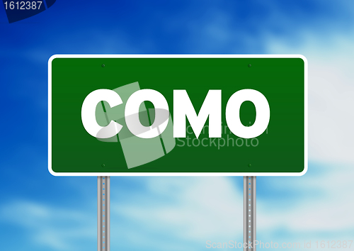 Image of Road Sign - Como, Italy