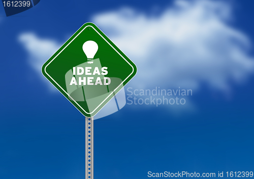 Image of Ideas Ahead Road Sign