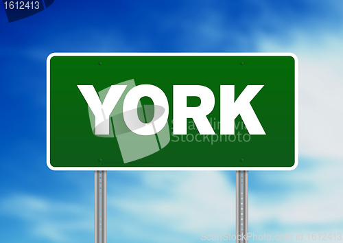 Image of Green Road Sign -  York, England