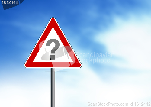 Image of Question Mark Road Sign