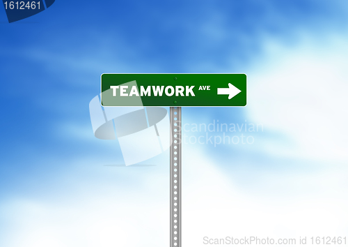 Image of Teamwork Road Sign