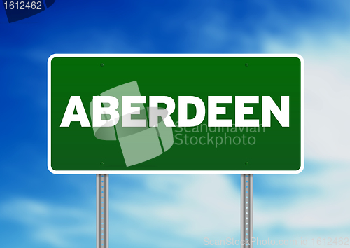 Image of Green Road Sign -  Aberdeen, England